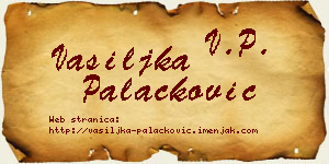 Vasiljka Palačković vizit kartica